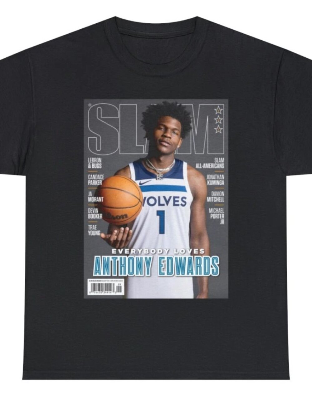 Anthony Edwards Minnesota Timberwolves NBA Slam Cover Tee